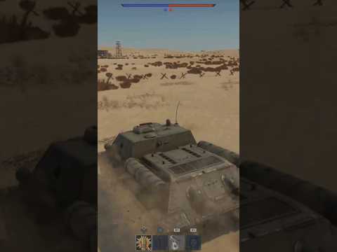 Warthunder: Realistic Ground Battle (SU-122) Long distance Shot #shorts