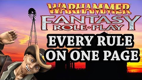 WFRP 4e Rule Database |  Homebrew Hoe-Down