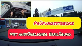 Part 1/2, potential test route in Wuppertal with traffic signs and detailed explanation.