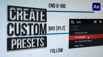 How To Create Custom Animation Presets in After Effects | Workflow Optimization | QuickTips #8