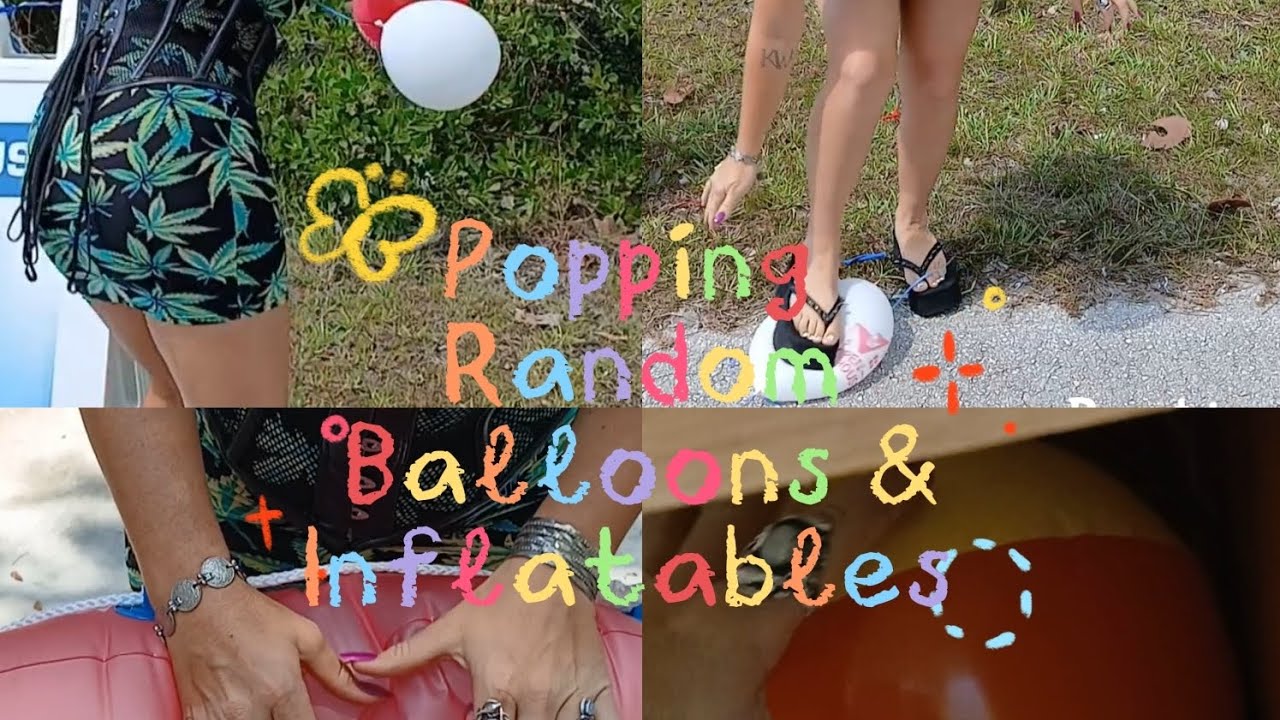 #VLOG ♡ Balloon and Inflatable Outside #ASMR