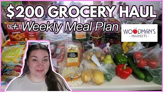 Woodman’s Grocery Haul + Meal Plan | Under $200 Budget!
