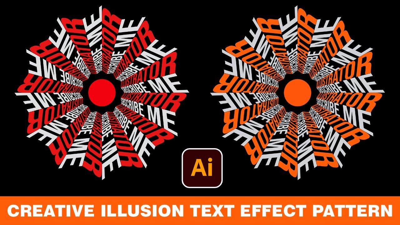 How to create 3D shape illusion text effect in illustrator