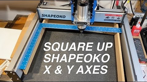 Using shims to square Shapoko X & Y Axes