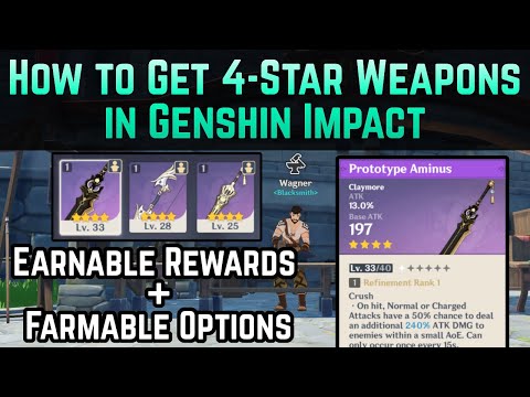 How to get Three Amazing Weapons FREE: Genshin Impact 