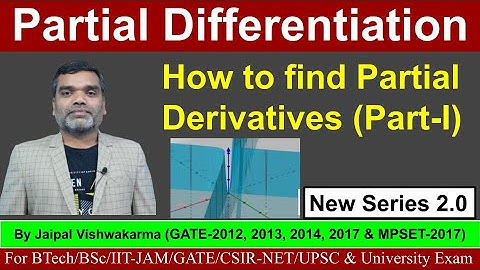 Find Partial Derivatives (Part-I) II Differential calculus II Lecture--8 II #differentialcalculus