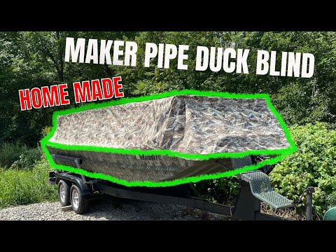 Making a blind for a duck boat 