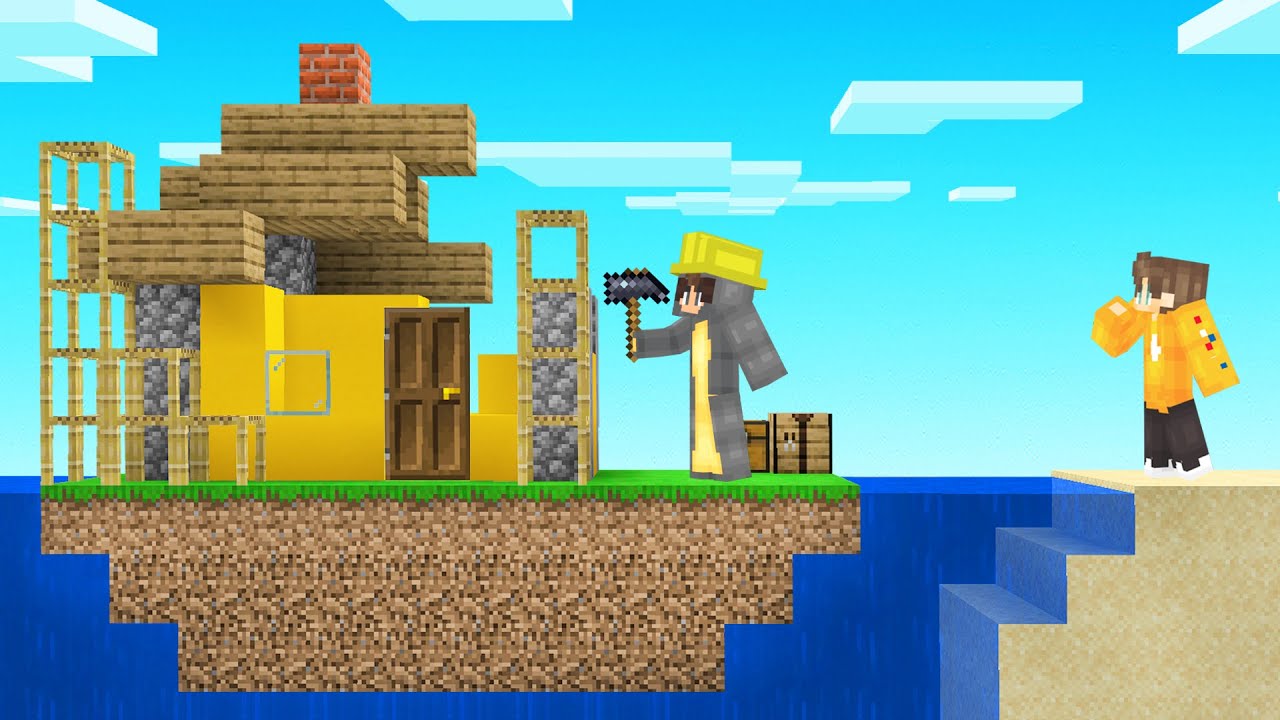 I BUILT My Friend A NEW ISLAND In Minecraft! - YouTube