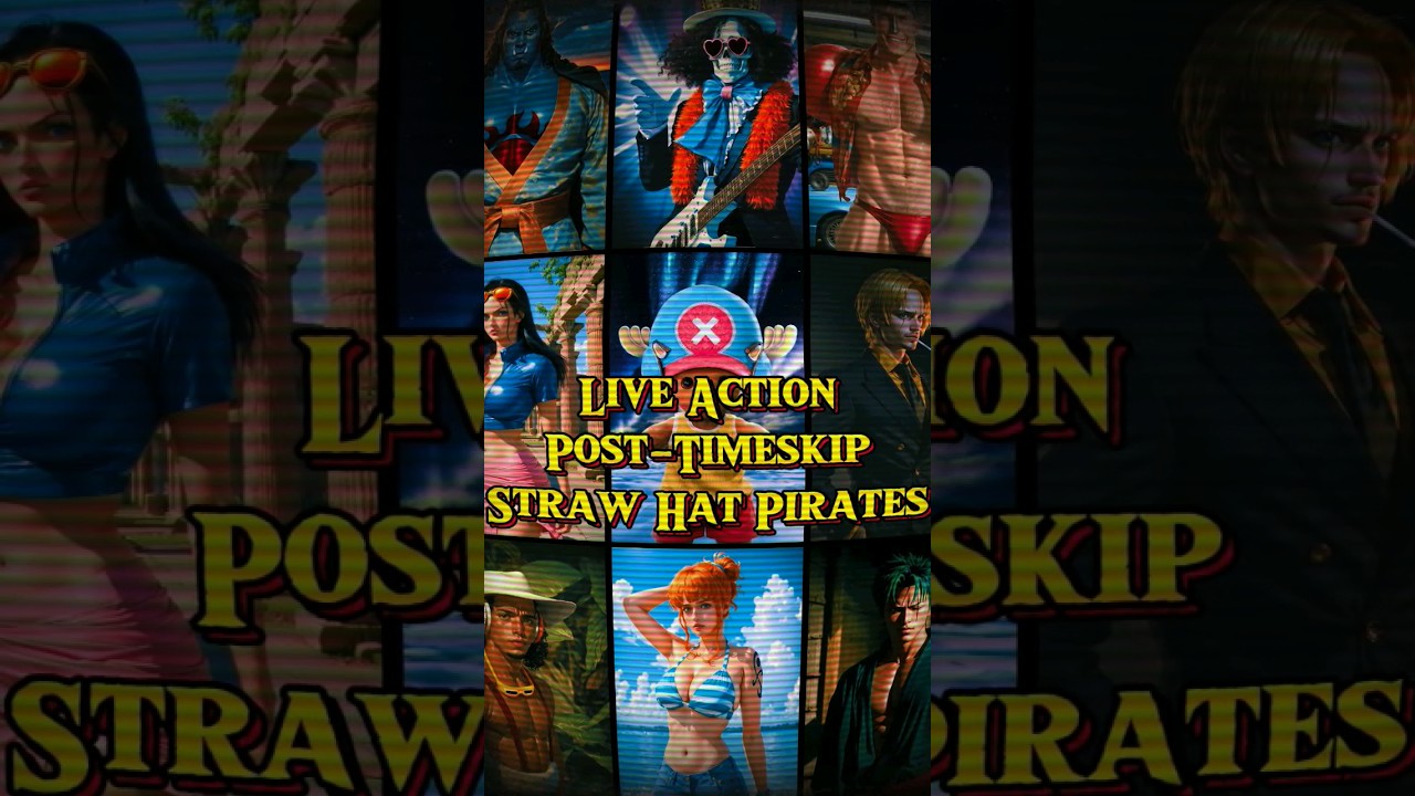 Live Action Post-Timeskip Straw Hat Pirates #onepiece