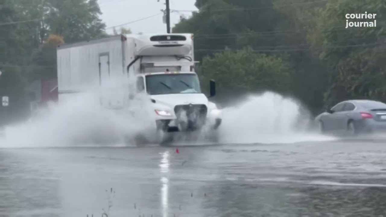Louisville flooding impacts streets as heavy rains drench Kentucky