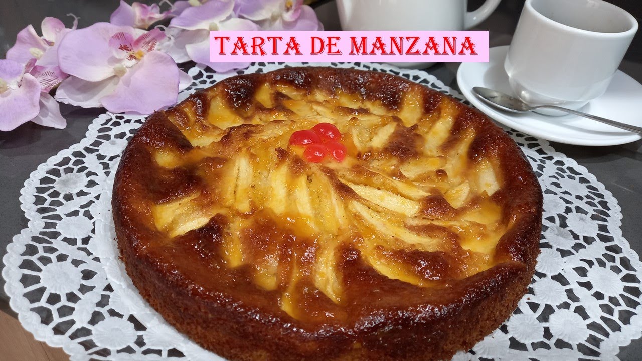 TARTA DE MANZANA CASERA en Monsieur Cuisine Connect/ Themomix/ Mambo- Pastel de Manzana Fácil