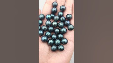 Galaxy Certified Dyed Freshwater Pearls | Dark Blue Beads #Pearls #Jewelry #FreshwaterPearls