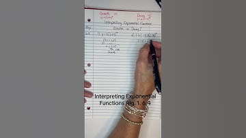 Interpretation Exponential Functions Alg. 1  6.4 #exponential #functions