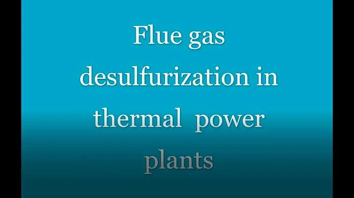 Flue gas desulfurization in short. For all those who want a quick revision of topics. #fgd
