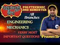 Engineering mechanics| Polytechnic second semester | Beams/Supports/Loads| #polytechnic