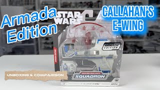 Star Wars Micro Galaxy Squadron Series 13 Armada Lt. Callahan's E-Wing Toy Unboxing & Review