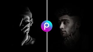 Dark Aesthetic Portrait PicsArt Editing Tutorial | Moody dark background portrait screenshot 1