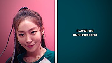 Kang Mi Na Player 196 (Song Ji Woo) clips for edits | squid game 2 scene pack