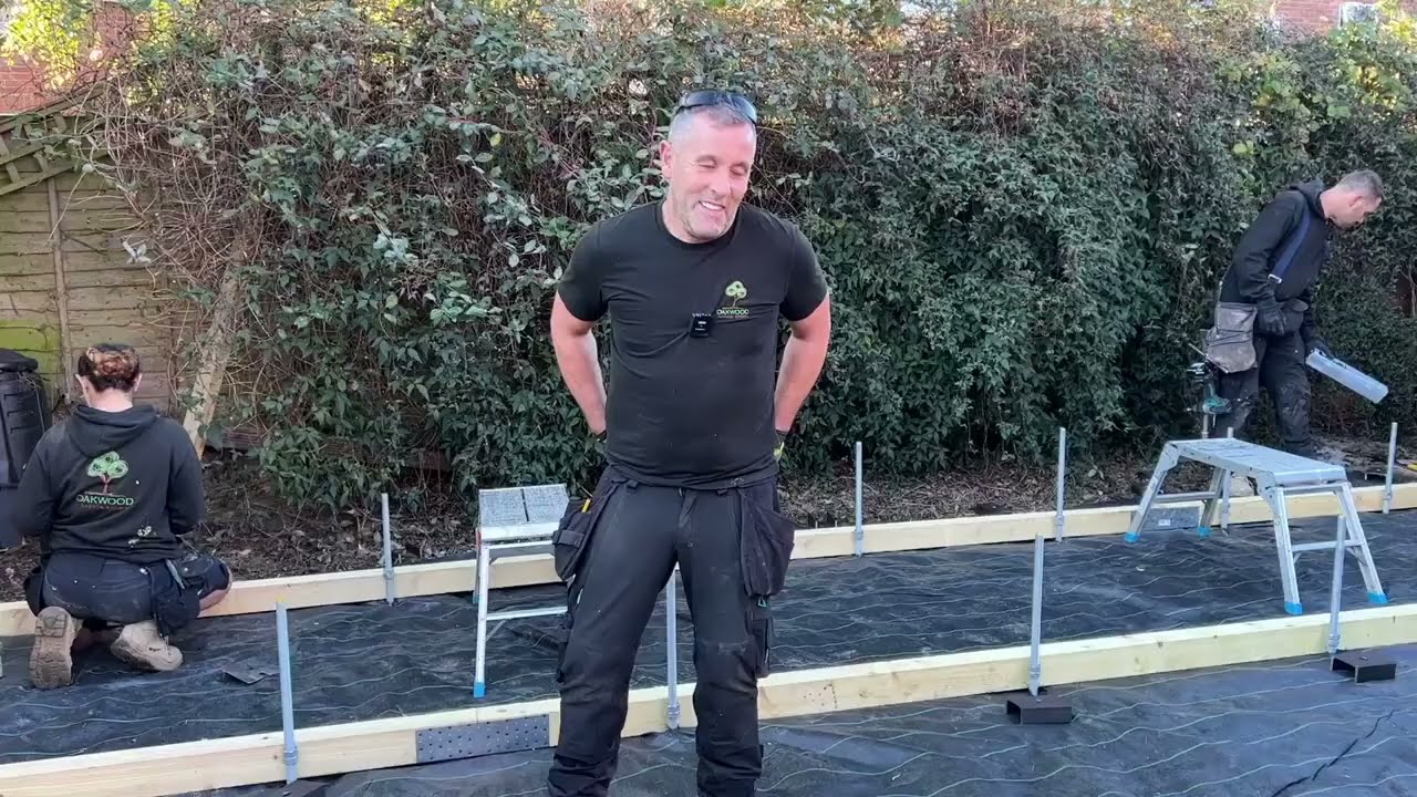 How to build a garden room base using the rod system YouTube