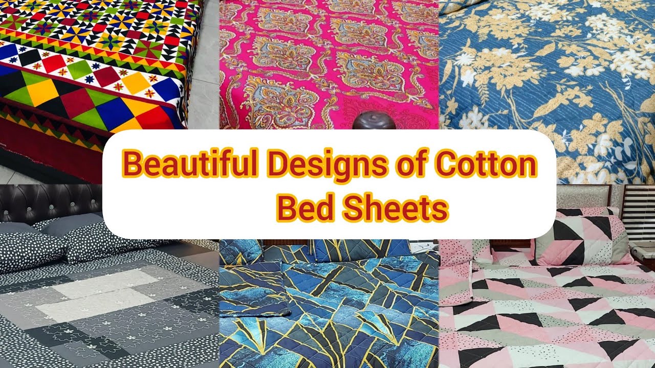 Most Beautiful Cotton Bed Sheet Designs / Elegant Designer Bed Sheets / Embroidered Bed Sheet
