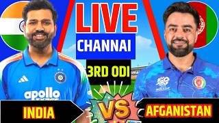India vs Afghanistan 3rd ODI LIVE Commentary | IND vs AFG Live Score