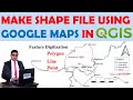 Digitizing feature in QGIS || Extracting data from Google Satellite Image