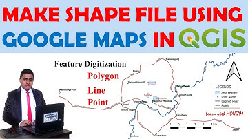 Digitizing feature in QGIS || Extracting data from Google Satellite Image