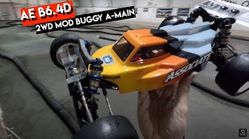 STAY ON THE LINE! - 2WD Buggy A-MAIN Race with AE B6.4D - Netcruzer RC