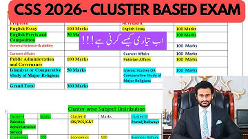 CSS 2026│CSS CLUSTER-BASED EXAM │CSS PREPARATION │ CSS REFORMS