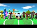 World cup finals 2022  rainbow friends vs marvel  animal revolt battle simulator