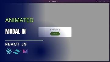 How to Create a Modal in React (Tailwind CSS)