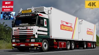ETS2 Scania 143M V8 OPEN PIPE PNG-Graphics Realistic Driving Innsbru ck-Salzburg