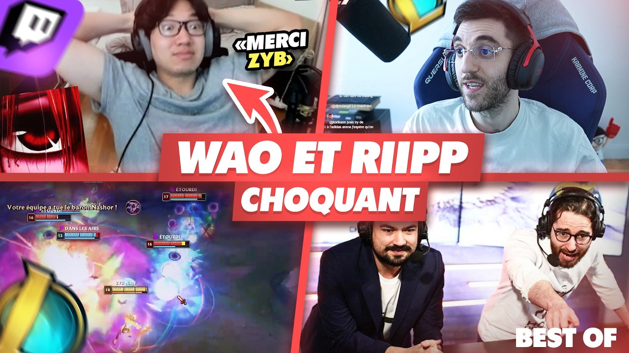 WAO ET RIIPP CHOQUENT LA LFL- Best Of LoL #1380 Réactions