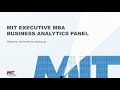 MIT EMBA: Business Analytics Panel 2024