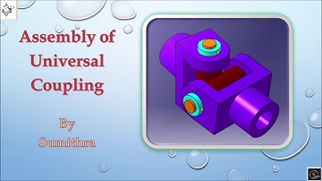 Assembly of universal coupling in CATIA