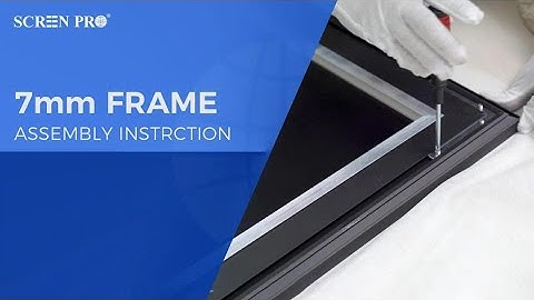 SCREENPRO Ultra Thin Edge Frame Screen Assembly Tutorial | Z