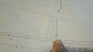 FP202 Scratch build from prints E63 Sealing and cutting the rear spar web