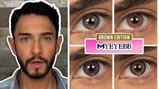 Top 6 BROWN Colored Contact Lenses | MYEYEBB Review