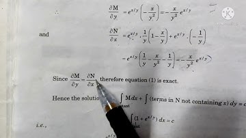 BA/BSc ||ODE|| semester 2nd||chapter 1||Exact Differential Equation||Basic examples of exercises 1.1