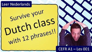 Learn Dutch  - Survive your Dutch class with 12 phrases!!