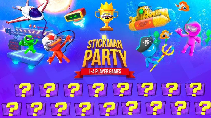 The Stickman Party 1234 Updated 2023 Gameplay Mod APK Mini Games