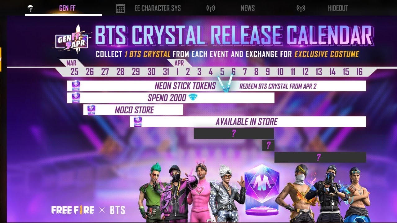how to claim bts crystal token / crystal token free m kaise le sakte h