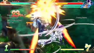 DBFZ - Android 18: Meter-positive corner to corner combo