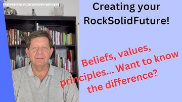 Understand the differences between beliefs, values and principles