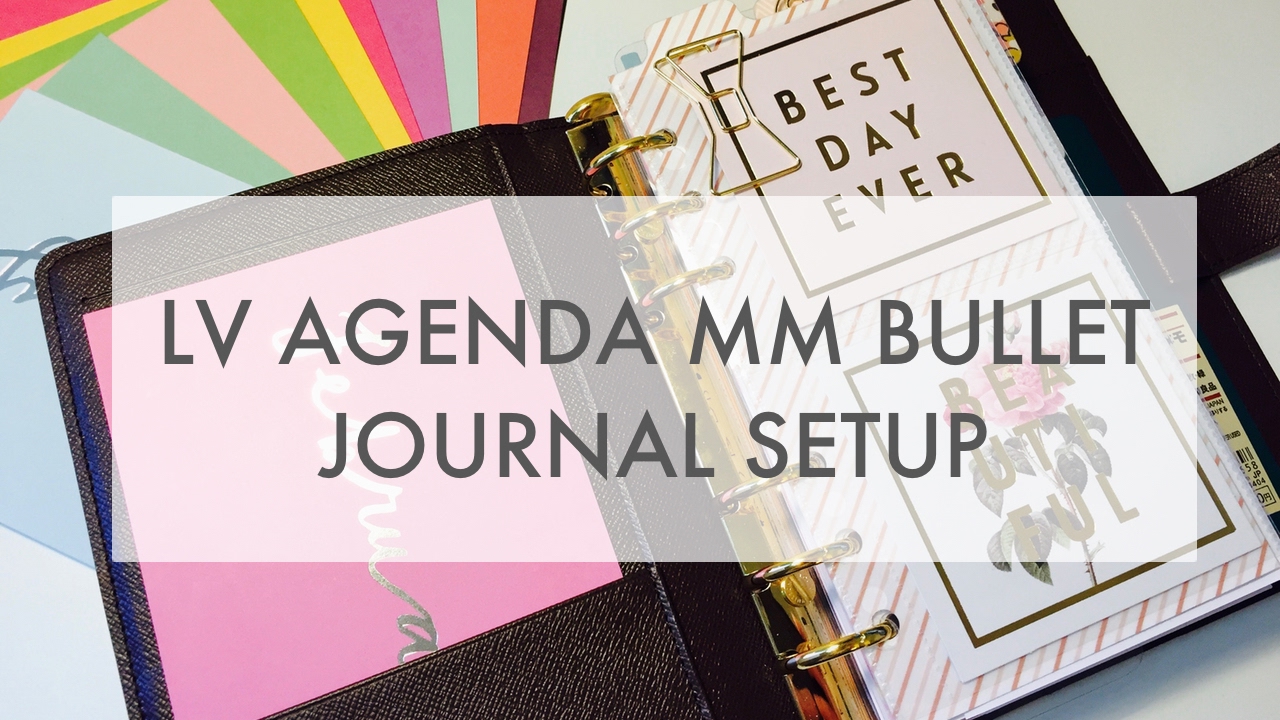 Louis Vuitton Agenda MM Bullet Journal Setup | Planner Peace - YouTube