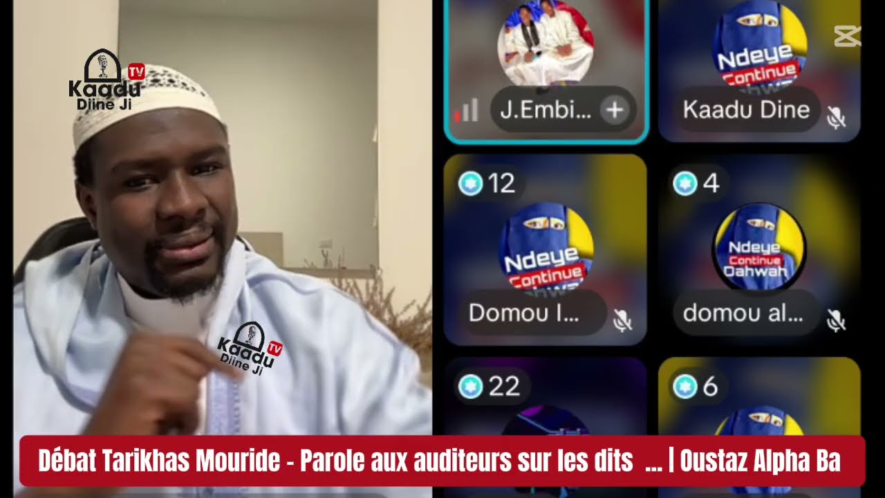 Débat Tarikhas Mouride - Parole aux auditeurs Ci Mindd Serigne Touba Ak Oustaz Alpha Ba 