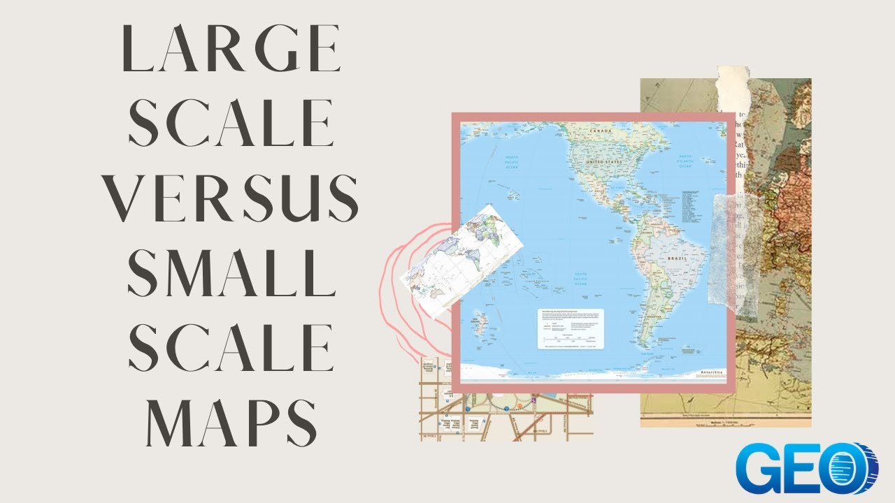 What is the difference between small and large scale maps?