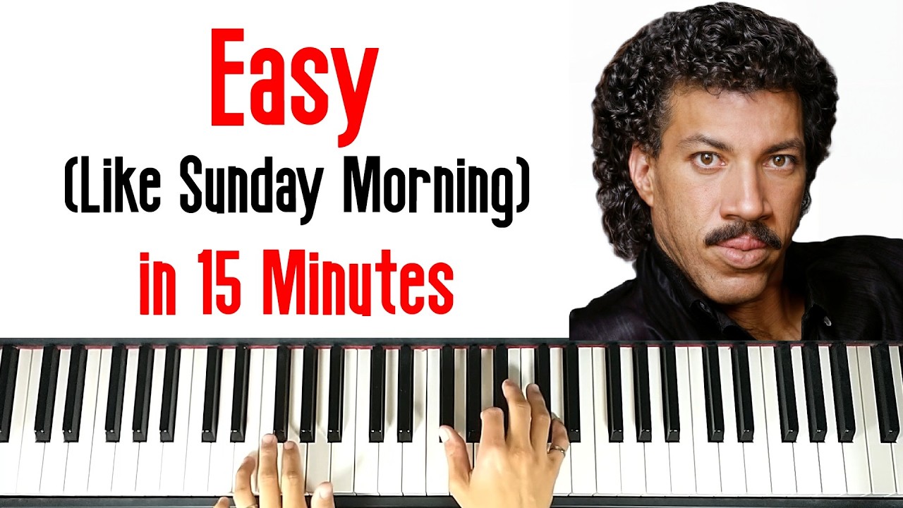 Piano Accompaniment Tutorial for Easy (Like Sunday Morning) in Original Key