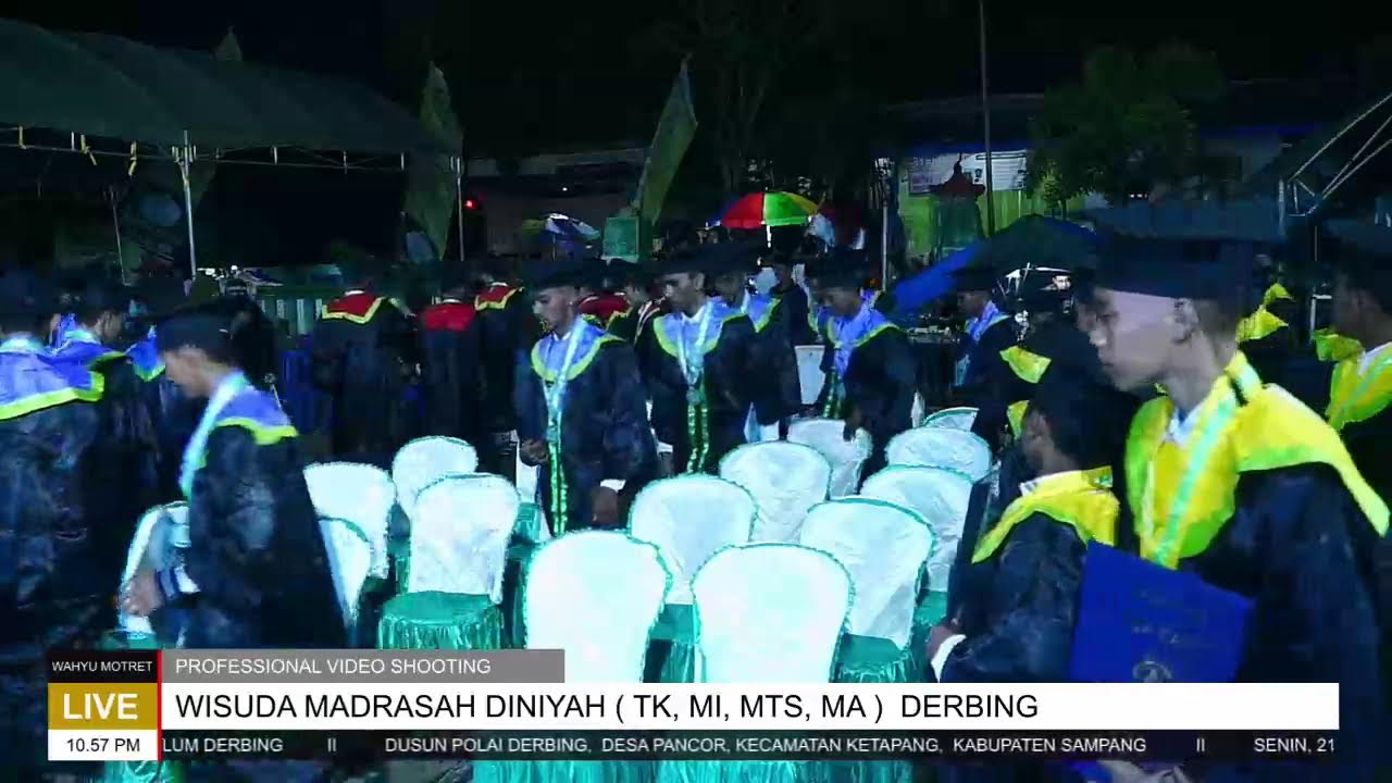 WISUDA MADRASAH DINIYAH ( TK, MI, MTS, MA )  PONDOK PESANTREN DAN MADRASAH MIFTAHUL ULUM DERBING