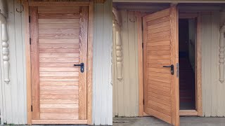 ✅ ДВЕРЬ для веранды своими руками | Wooden door | Einfache holztür selber bauen